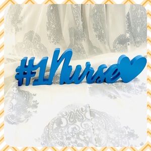 🆕 Large #1 Nurse wooden sign